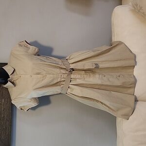 [169] Nautica tan Dress with belt..